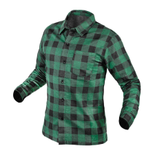 Neo Tools Flanel munkaing, zöld-fekete, 100% pamut, XXXL munkaruha