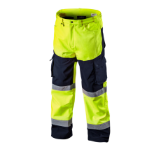  NEO TOOLS Láthatósági Softshell Munkásnadrág, citromsárga, XXXL 81-750-XXXL