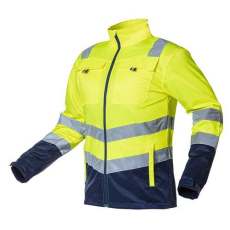 Neo Tools Munkadzseki, láthatósági, VISIBILITY, citromsárga, 60% pamut, 40% polyester, 260 gsm, L (81-742-L)