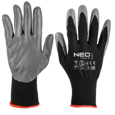 Neo Tools Munkakesztyű, nitril bevonatú poliészter, 4131X, 7, Rendelési egység: 12db védőkesztyű