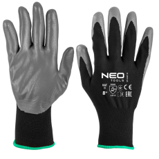 Neo Tools Munkakesztyű, nitril bevonatú poliészter, 4131X, 8, Rendelési egység: 12db