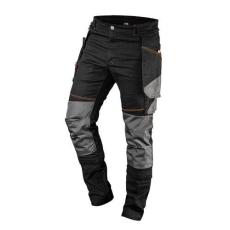 Neo Tools Munkanadrág, HD, karcsúsított(slim fit), 60% pamut, 37% polyester, 285 g/m2, lecsatolható szerszámzsebek, XS (81-239-XS)