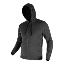 Neo Tools Munkavédelmi pulóver kapucnival COMFORT, szürke, 57% pamut 39% poliészter, XL munkaruha