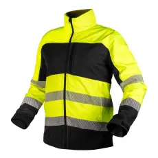 Neo Tools Neo láthatósági munkavédelmi kabát, softshell, neonsárga-fekete, S