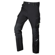 Neo Tools Neo munkásnadrág Mix&Match, 4 irányú sztreccs, 230g/m2, fekete-zöld, XXXL