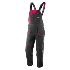 Neo Tools Női kantáros munkanadrág, 65% pamut, 35% polyester, 245 g/m2, XL (80-240-XL)