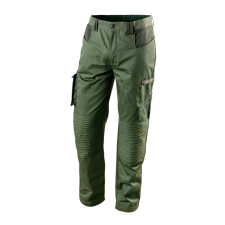 Neo Tools Olíva Munkásnadrág, CAMO, 60% pamut, 40% polyester, 255 g/m2, XL munkaruha