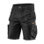 Neo Tools Rövidnadrág, farmer, DENIM, fekete, cipzáros oldalzsebekkel, 98% pamut, 410g/m2, XXXL (81-273-XXXL)