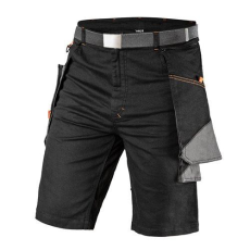 Neo Tools Rövidnadrág, HD, karcsúsított(slim fit), 60% pamut, 37% polyester, 3% elastane, 285 g/m2, övvel, XS (81-278-XS)