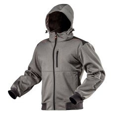 Neo Tools Softshell Munkavédelmi kabát, levehető kapucnival, XXXL