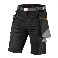 NEO (Topex) NEO Rövid munkanadrág karcsúsított(slim fit), 60% pamut, 37% polyester, 3% elastane, 285 g/m2, övvel, M