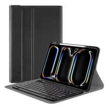 NEOGO Smart Cover Keyboard tok iPad Pro 11'' 2024, fekete tablet tok