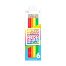 Neon Jumbo Brights zsírkréták - 6 db-os készlet színes ceruza