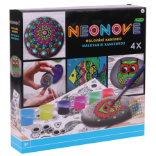 Neon Kövek Festése kreatív és készségfejlesztő