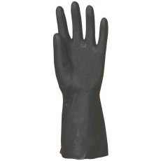  Neoprén fekete vegyszerálló kesztyű 32cm/0,7mm, érdes 8-as