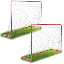 NEOSPORT 2db nagyméretű Focikapu 183x122x61cm - Piros futball felszerelés