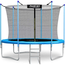 NEOSPORT Neo-Sport 252cm belső hálós Trambulin létrával - kék trambulin szett