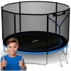 NEOSPORT Neo-Sport külső hálós Trambulin létrával 312cm, 150kg - Kék