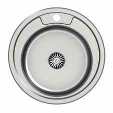 Nero Acél mosogatótálca Nero Italia H490 + szifon (Ø49 cm) mosogatótálca