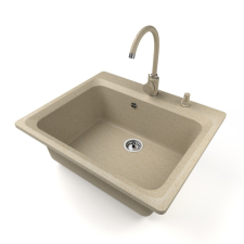 Nero Gránit mosogató NERO Italia + Magasított Csaptelep + Adagoló mosogatótálca