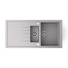 Nero Gránit mosogató - Nero Solarys + szifon (szürke)