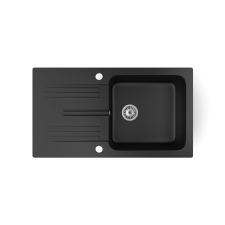 NERO Granite Gránit mosogató - NERO Malta - matt fekete mosogatótálca