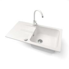 Nero MALTA Gránit Mosogató - Fehér - 78cm mosogatótálca