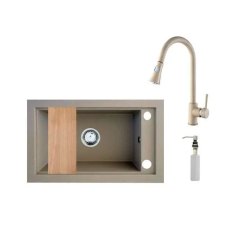 Nero Panama Gránit Mosogató - 68,6x42,7 cm - Bézs mosogatótálca