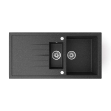 Nero Solarys - Dupla Mosogató - Gránit - 100 cm mosogatótálca
