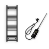 Nero Törölközőszárító radiátor elektromos fűtőpatronnal 40 x 130 cm - Nero Italia C-400W (fekete)