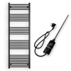 Nero Törölközőszárító radiátor elektromos fűtőpatronnal 60 x 180 cm - Nero Italia C-600W (fekete)