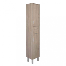  Nerva 35 magas szekrény 2 ajtóval, 2 fiókkal, sonoma tölgy fürdőszoba bútor