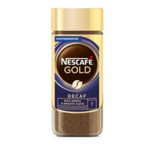 NESCAFE Instant kávé, koffeinmentes, 100 g, üveges, NESCAFÉ "Gold" kávé