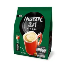 NESCAFE Instant kávé stick, 10x17 g, NESCAFÉ, 3in1 "Strong" kávé
