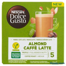 NESCAFE Kávékapszula, 12 db, vegán, NESCAFÉ "Dolce Gusto Almond Caffé Latte" kávé