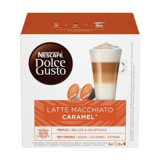 NESCAFE Kávékapszula, 8x2 db, NESCAFÉ Dolce Gusto Latte Macchiato, karamellás (KHK395) kávé
