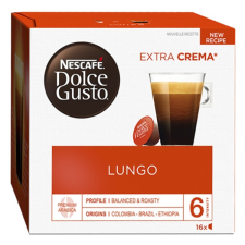 NESCAFE Kávékapszula nescafe dolce gusto caffé lungo 16 kapszula/doboz kávé