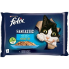 Nestle Állateledel alutasakos FELIX Fantastic macskáknak lazac-lepényhal aszpikban 4x85 g (12448237)