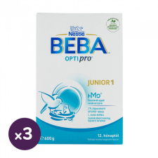 Nestlé BEBA OptiPro 3 Junior anyatej kiegészítő tápszer 12 hó+ (3x600 g) bébiétel