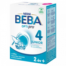 Nestlé hungária kft Beba Optipro 4 Junior tejalapú italpor vitaminokkal és ásványi anyagokkal 2 év+ 600 gr bébiétel