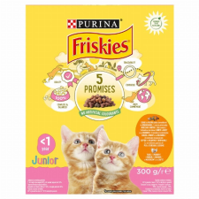 Nestlé hungária kft Friskies Junior száraz macskaeledel csirkével, tejjel és hozzáadott zöldségekkel 300 g macskaeledel