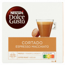 Nestlé hungária kft NESCAFÉ Dolce Gusto Cortado Espresso Macchiato tejes kávékapszula 16 db 100,8 g kávé
