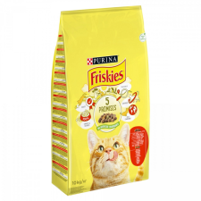 Nestlé Purina Friskies száraz macskaeledel marhával, csirkével és zöldségekkel 10 kg macskaeledel