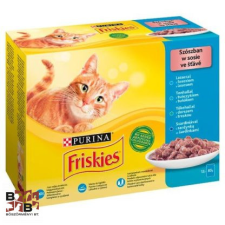 Nestlé Purina Friskies szószban lazac/tonhal/tőkehal/szardínia macskaeledel 12 x 85 g macskaeledel