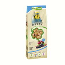 Nestor HAPPY táp hullámospapagájnak jóddal és gyümölccsel 700ml/470g madáreledel