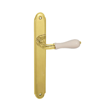 Nestori Italy Samoha-Diána Pajzsos Fehér Porcelán Betétes Réz Lyuk Nélküli zár és alkatrészei