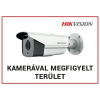  Nestron FM-02 Magyar nyelvű figyelmeztető matrica: "Kamerával megfigyelt terület", 148x105 mm