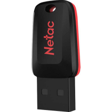 NETAC USB memória, U197 mini, 64 GB, USB2.0, Fekete-Piros pendrive