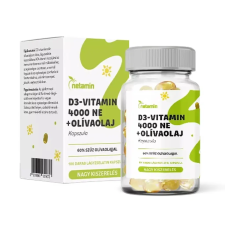  Netamin d3-vitamin 4000ne+olívaolaj kapszula 100 db vitamin és táplálékkiegészítő