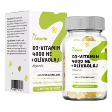 Netamin D3-vitamin 4000NE+olívaolaj kapszula 100db vitamin és táplálékkiegészítő